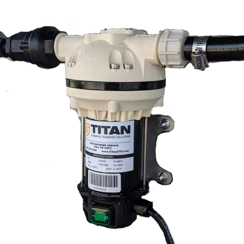 Blue1 902-018-10 TD-12V Pump w/ 20'/4' Hose & SS Auto Nozzle & Hose Hanger & Nozzle Hook & CS Bracket & Flow Meter and Dispense Coupler