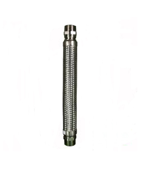Franklin Fueling FF20X24HMXMS 2'' x 24'' SS FLEX-ING® Flex Connector with 2'' Hex Male x 2'' Hex Male Swivel Nickel-Plated Steel Ends