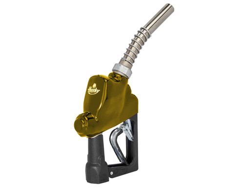 Husky E874203N-08 Spirit 1'' Gold Nickel-Plated Automatic Shut-Off Nozzle  with Three Notch Hold Open Clip without Flo-Stop