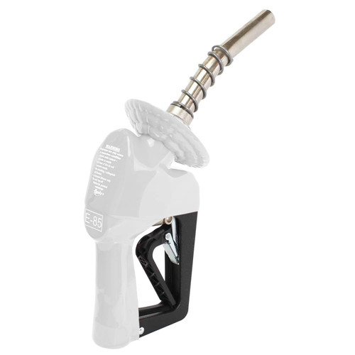 Husky 659559-06 XS® 3/4'' White Unleaded Nozzle with Three Notch Hold Open Clip and Waffle Splash Guard