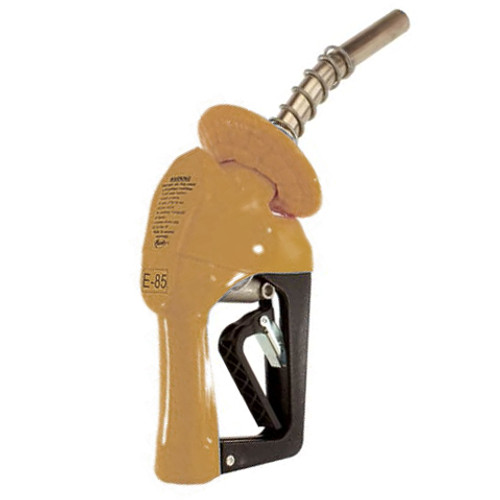 Husky 6595179-08 XS® 3/4'' Gold Unleaded Nozzle with Single Notch Hold Open Clip and Waffle Splash Guard