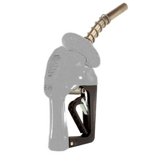 Husky 6595179-09 XS® 3/4'' Silver Unleaded Nozzle with Single Notch Hold Open Clip and Waffle Splash Guard