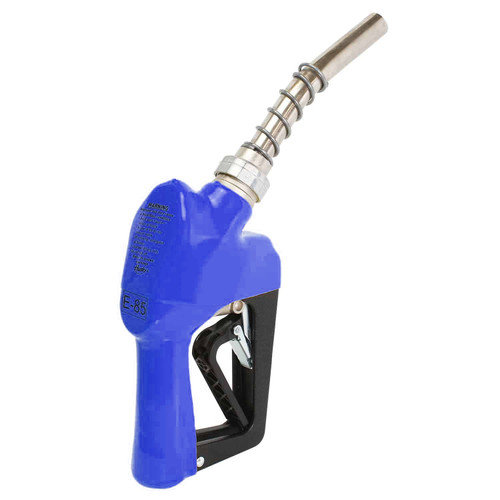 Husky 659504-01 XS® 3/4'' Blue Unleaded Nozzle with Three Notch Hold Open Clip