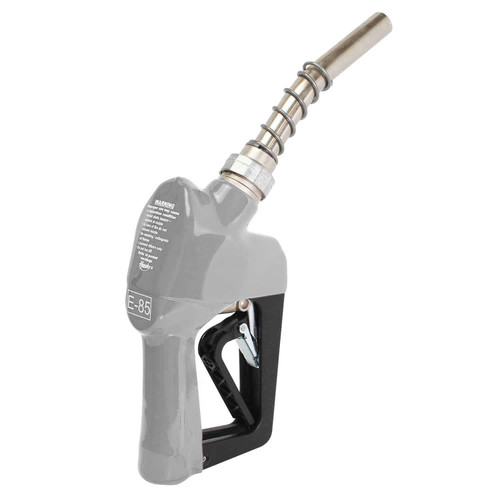 Husky 659404N-09 X 3/4'' Silver Unleaded Nozzle with Three Notch Hold Open Clip