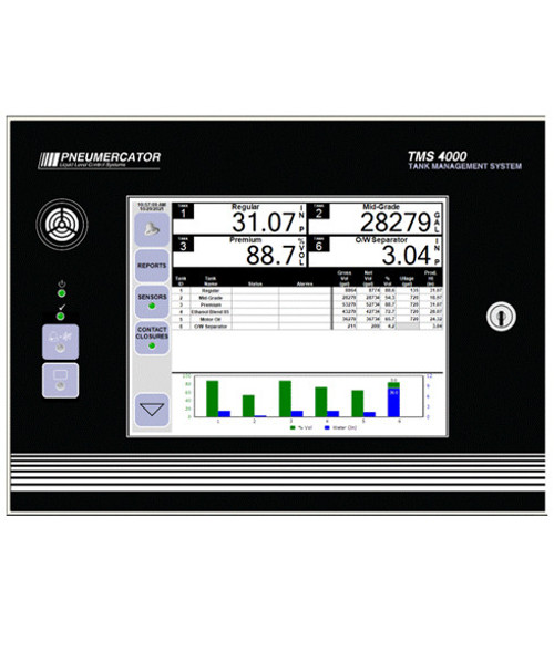 Pneumercator TMS4000-23-000-100-0 TMS4000 Series Automatic Tank Gauge, NEMA 4X Enclosure, 95-250 VAC, Base Console (No Printer) Pneumercator TMS4000-23-000-100-0 TMS4000 Series Automatic Tank Gauge, NEMA 4X Enclosure, 95-250 VAC, Base Console (No Printer)