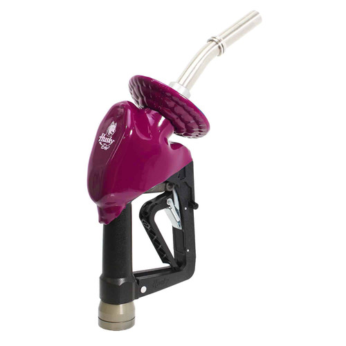 Husky 12150185N-20 M34 Inlet Automatic Shut-Off X Pink Diesel Exhaust Fluid (DEF) Nozzle w/ Three Notch Hold Open Clip & Spout Ring & Magnetic Accufuel Spout