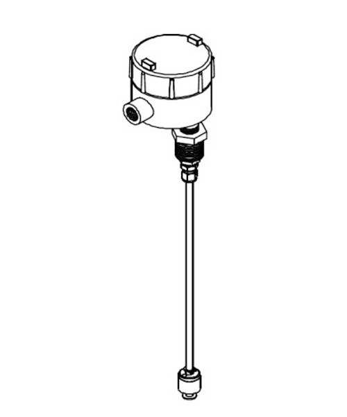 Pneumercator LS600M-3-SBH-8SF-L02 Point Level Sensor with Three 2" Buna-N Floats, Housing, 2" SS 150# Flange, SS Stem, Overall Length 31" - 70"