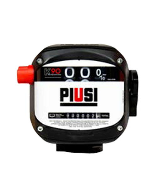 Piusi F009SE600 K90 Series High-Precision Mechanical Meter, 1" NPT Inlet/Outlet, 5 - 24 GPM, Liter, Version SE Piusi F009SE600 K90 Series High-Precision Mechanical Meter, 1" NPT Inlet/Outlet, 5 - 24 GPM, Liter, Version SE