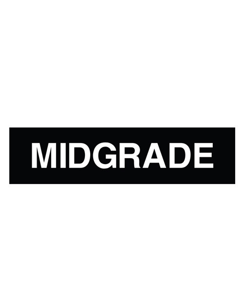 Gasoline Advertising CVD15-074-MIDGRADE MIDGRADE Decal Gasoline Advertising CVD15-074-MIDGRADE MIDGRADE Decal
