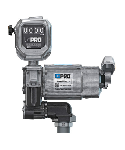 GPI 172050-01 V35-115PO+QM40-G8N 35 GPM Fuel Transfer Pump, 120V 60Hz, 1" NPT, with 2-40 GPM Fuel Meter (Gallon) GPI 172050-01 V35-115PO+QM40-G8N 35 GPM Fuel Transfer Pump, 120V 60Hz, 1" NPT, with 2-40 GPM Fuel Meter (Gallon)