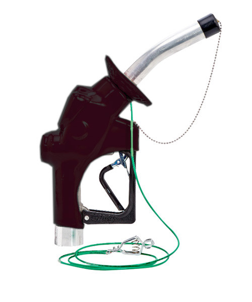 Husky 1212340N-04 Osprey S Automatic Shut-Off Nozzle, without Hold Open Clip & Spout Bushing, and with Waffle Splash Guard & Mesh Filter, 1'' BSPP, Black