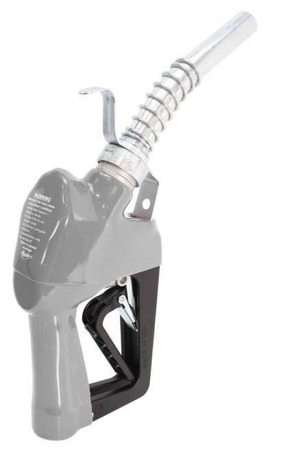 Husky 337015N-09 XFS Light Duty Diesel Nozzle with Single Notch Hold Open Clip and Hanging Hook, 3/4" Inlet BSP, Farm and Commercial, Automatic Shut-Off, Silver Husky 337015N-09 XFS Light Duty Diesel Nozzle with Single Notch Hold Open Clip and Hanging Hook, 3/4" Inlet BSP, Farm and Commercial, Automatic Shut-Off, Silver