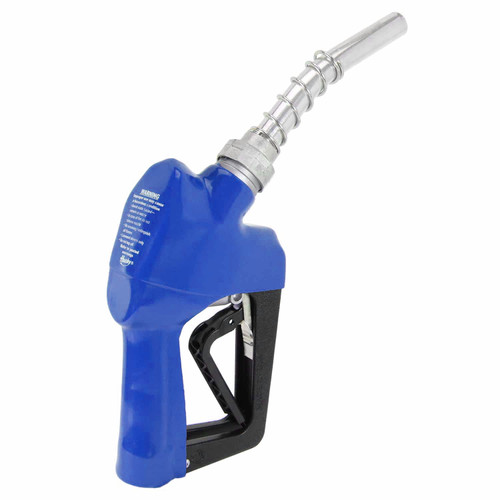 Husky 159408-01 X Series Unleaded Nozzle, 3/4'' Inlet NPT, Conventional, Automatic Shut-Off, With Full Grip Guard, Without Hold Open Clip, Blue