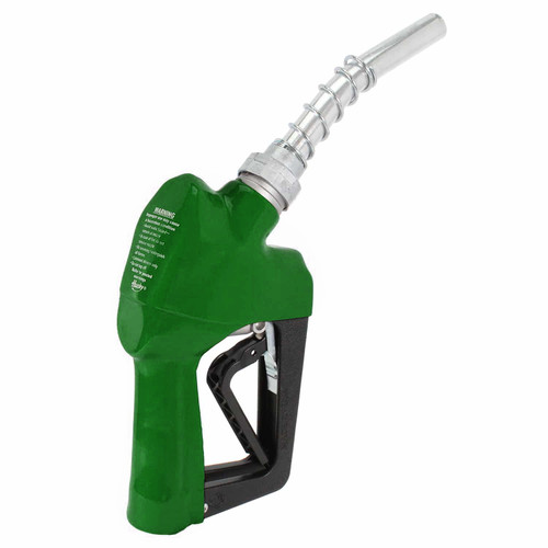 Husky 159408-03 X Series Unleaded Nozzle, 3/4'' Inlet NPT, Conventional, Automatic Shut-Off, With Full Grip Guard, Without Hold Open Clip, Green