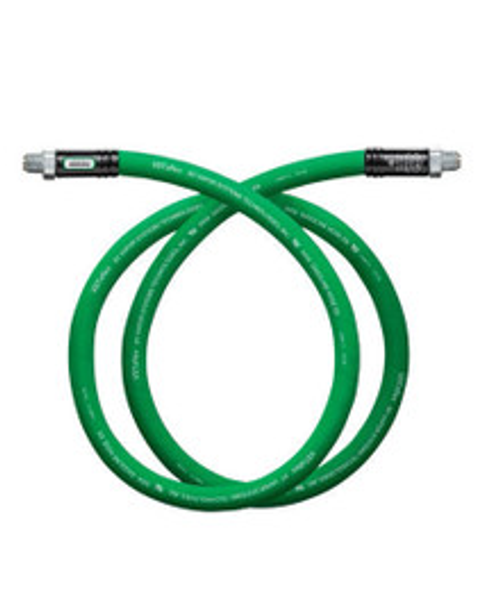 VST V34CPG-204-MRMS VSTaflex™ Series Curb Pump Whip Hose, 3/4" NPT X 17', Green (Male Rigid and  Male Swivel)