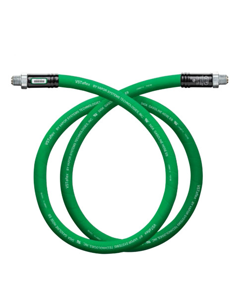 VST V34CPG-126-MSMS VSTaflex™ Series Curb Pump Whip Hose, 3/4" NPT X 10.5', Green (Male Swivel and  Male Swivel)