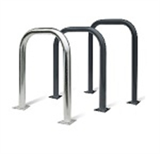 Universal U-Shaped Pipe Guards with Base Plates