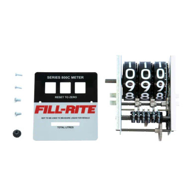 Registor Kit Fill-Rite KIT800LR Replacement Litre Register and Faceplate Kit for 800 ...