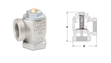 OPW, 199ASV-1150, 1-1/2 Inch Anti-Syphon Valve 0 To 5 Foot Head Pressure