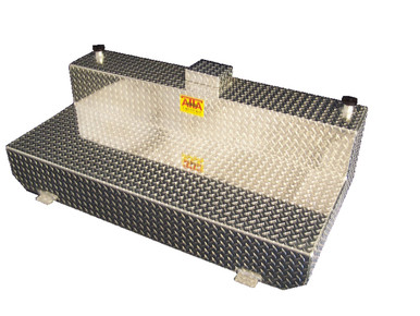 ATTA AT110L 110 Gal Aluminum Auxiliary Diesel L-Shaped Tank, 60
