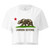 CA Bear Crop Tee