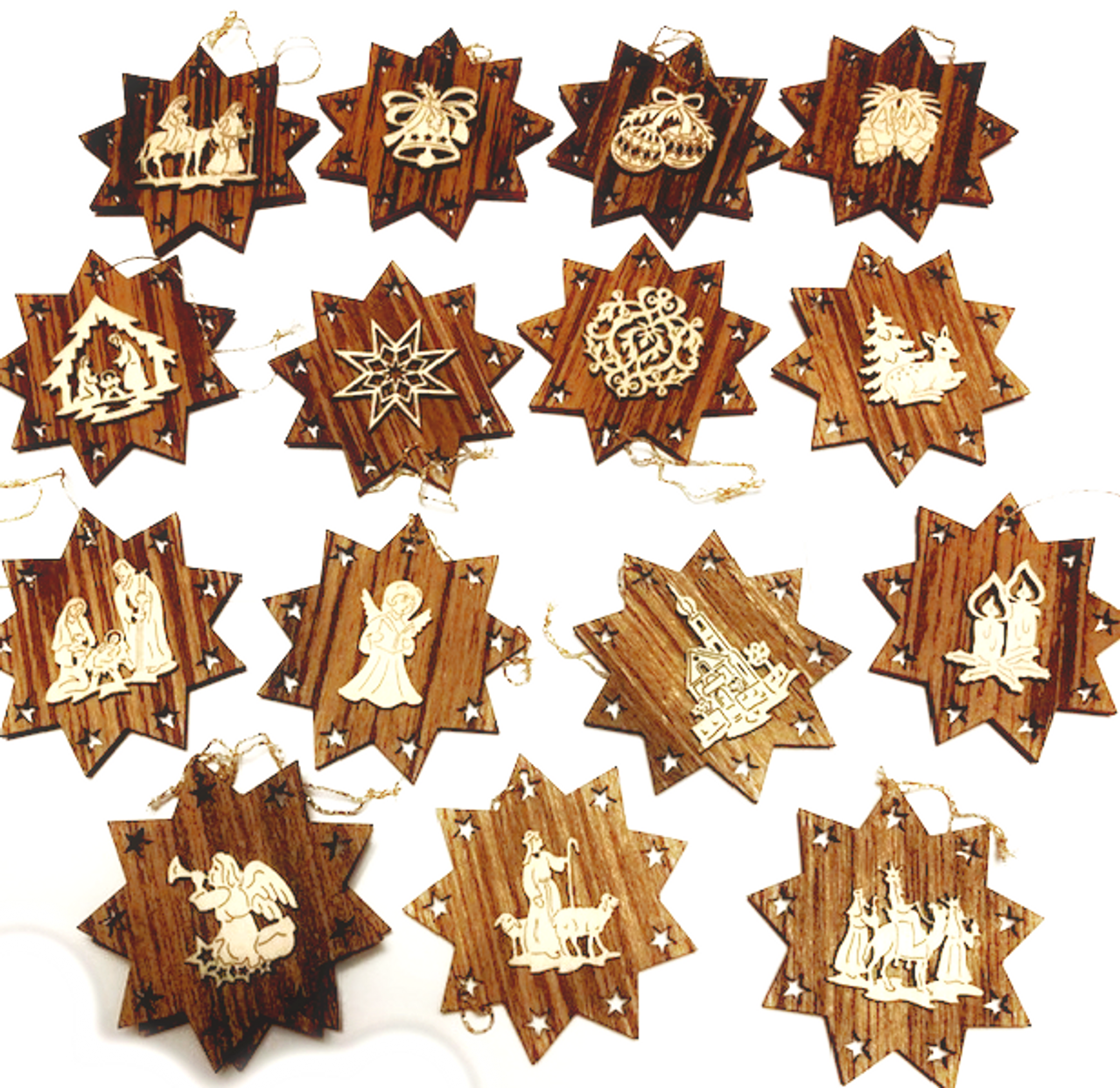 Wooden Cutouts Christmas Wood Ornaments Star Christmas Tree - Temu