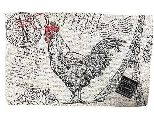 Paris Postcard Rooster Tapestry Placemat set of 4 Paris Postcard Rooster Tapestry Placemat set of 4