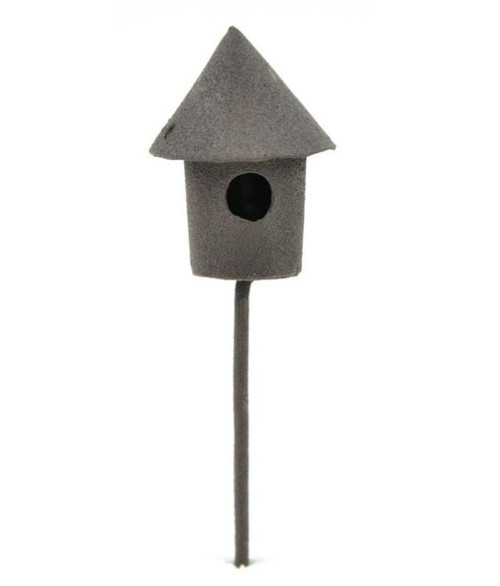 Micro Mini Fairy Garden rustic Birdhouse with hole