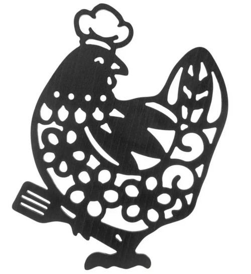 Fun Hen Chef Wooden Wall Decor