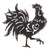 Rustic Rooster Metal Wall Decor in distressed Color Look Rustic Rooster Metal Wall Decor in distressed Color Look