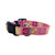 Poochie Pets Dog Collar "Animal Kingdom Bone Appetite" in pink - choose your size