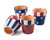 Cute 4-piece Americana Terra Cotta Napkin Rings Set Cute 4-piece Americana Terra Cotta Napkin Rings Set