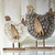 Decorative Hen Set made of Wood and Soft Wool Felt, set of 2 pcs