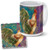 15 oz Colorful Rooster Mug and Coaster Gift Set