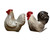 Rooster and Hen Mini Salt and Pepper Shaker Set