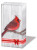 Cheery Red Cardinal on branch pack of Paper Tissues, Pack of 10