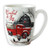 Comfort & Joy with Chickens, Truck and Trees in front of a Barn - beautiful 10 oz Mug with Giftbox