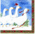 Christmas Geese Lunch Napkins, pack of 20 pcs.