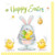 Happy Easter Crazy Chicks and Easter Bunny Easter Team Napkins 20 pcs