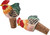 Handcarved Rooster Bottle Stopper with natural cork