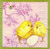 Vintage Chicks and Egg pink background 20 pcs Lunch Napkins Vintage Chicks and Egg pink background 20 pcs Lunch Napkins