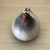 Earthen Ceramic Hen Figurine round, Brown White