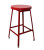 22" Height Stool with Leveler Glides in Custom Red Paint (Model #310-20-G)