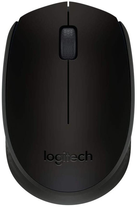 Logitech B170 - Mouse - optical - 3 buttons - wireless - 2.4 GHz - USB wireless receiver - black