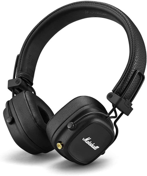 Marshall Major IV Foldable Bluetooth Over Ear Wireless Headphones - Black