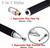Fibermesh 2 in 1 Universal Mini Jot Disc Fine Point Stylus Pen for touch screen Devices + 1 Extra Tip Each (Black)