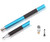 Universal Fibermesh 2 in 1 Mini Jot Disc Fine Point Stylus Pen For Touch Screen Devices, Tablets, Mobile Phones, Laptops, iPad, iPhone, Samsung Galaxy, Compatible with other Android Devices + 1 Extra Tip Each (Blue)