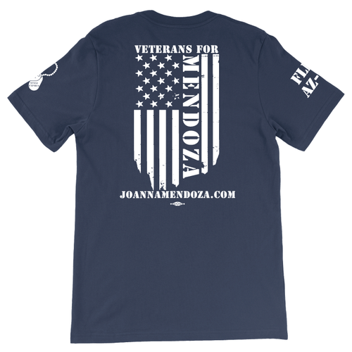 Veterans For Mendoza (Unisex Navy Tee)
