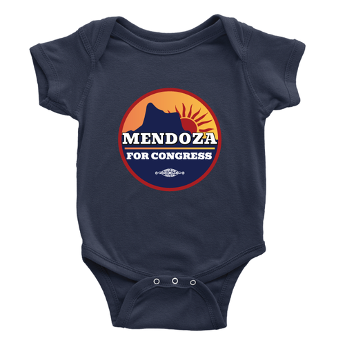 Mendoza For Congress (Navy Onesie)
