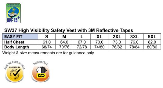 SW37 Hi-Vis SAFETY VEST